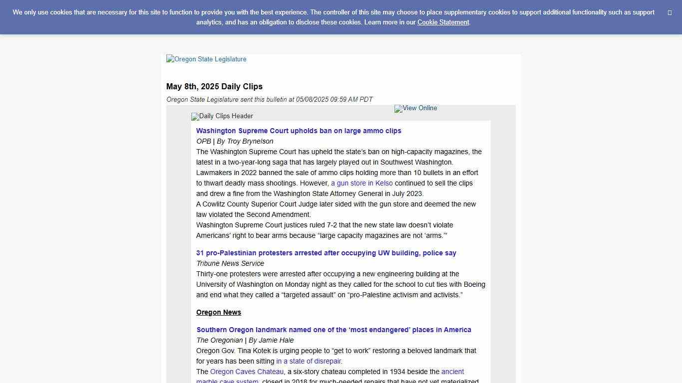 May 8th, 2025 Daily Clips